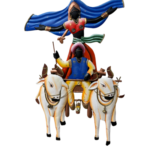 Ancient Village Couple Wall Hanging Art