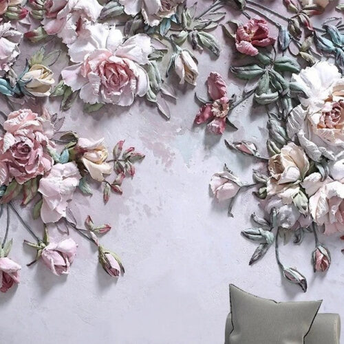Beautiful Flower 3D-Pattern Wallpaper