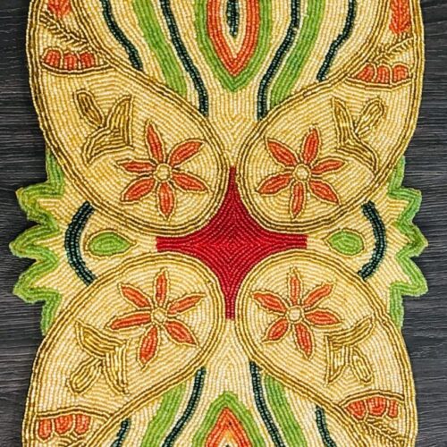 Creative Colorful Glass Beads Table Runner