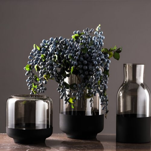 Decorative Transparent Artificial Flower Vase