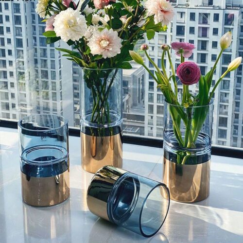 Elegant Look Glass Flower Vase