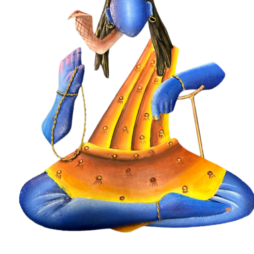 Meditating Idol Metal Wall Decor