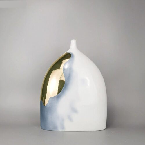 Modern Design Semicircle Floral Vase Showpiece