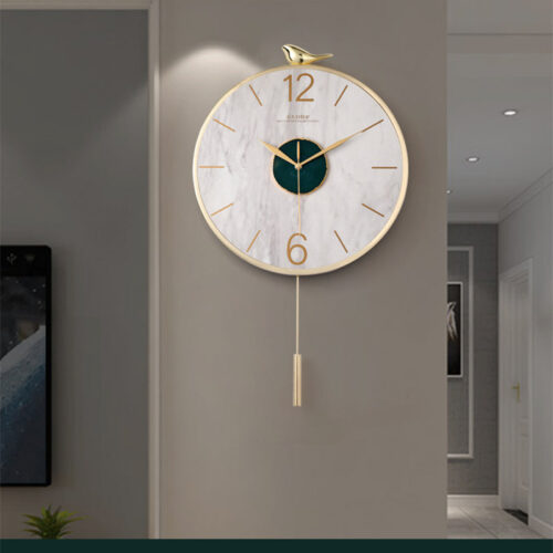 Modern Gold Finish Bodacious Wall Clock