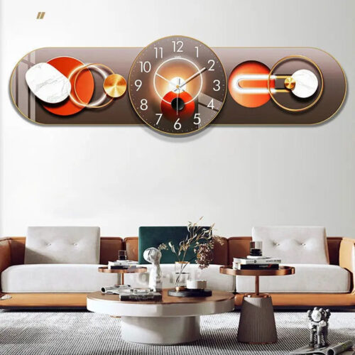 Modern Rectangular Analog Wall Clock