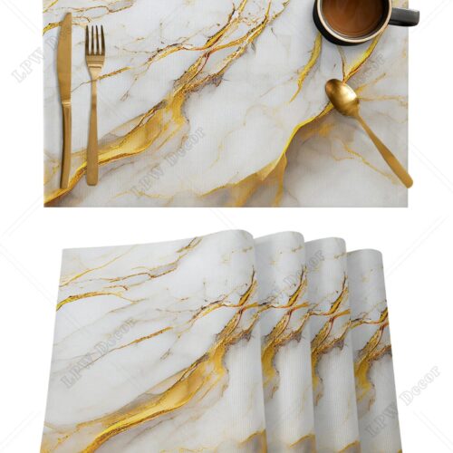Modern Style Marble Texture Placemats