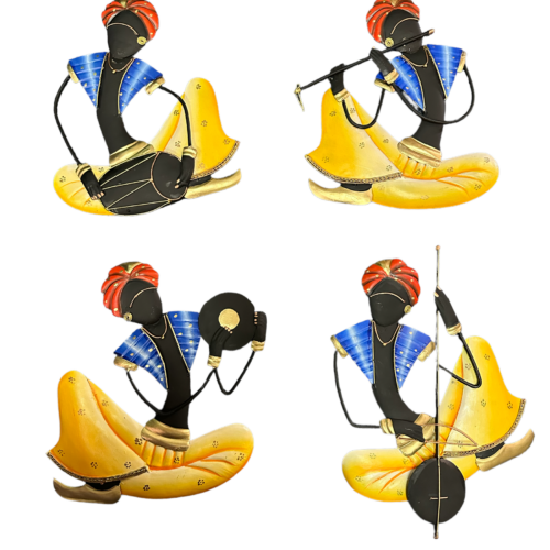 Set of 4 Traditional Musical Instrument Wall Hanging