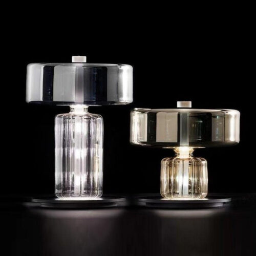 Transparent Glass LED Table Lamp