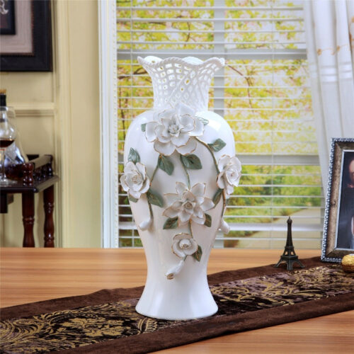 White Modern Home Decor Flower Vase